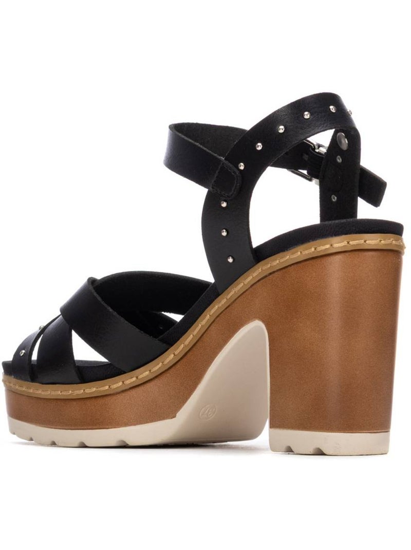 Sandales à talon femme Noir - Kiabi