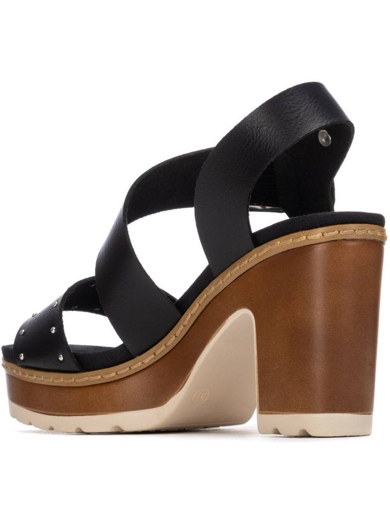 Sandales à talon femme Noir - Kiabi