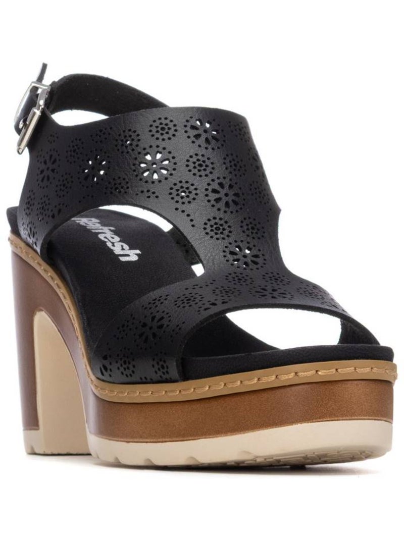 Sandales à talon femme Noir - Kiabi