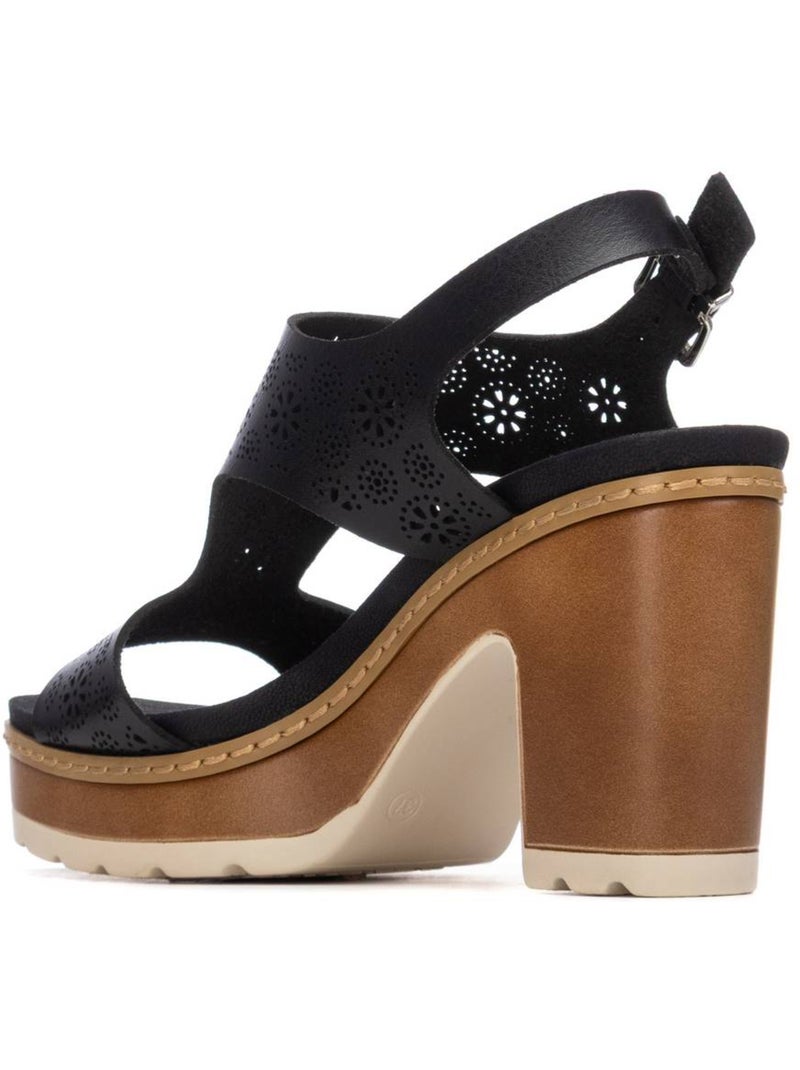 Sandales à talon femme Noir - Kiabi