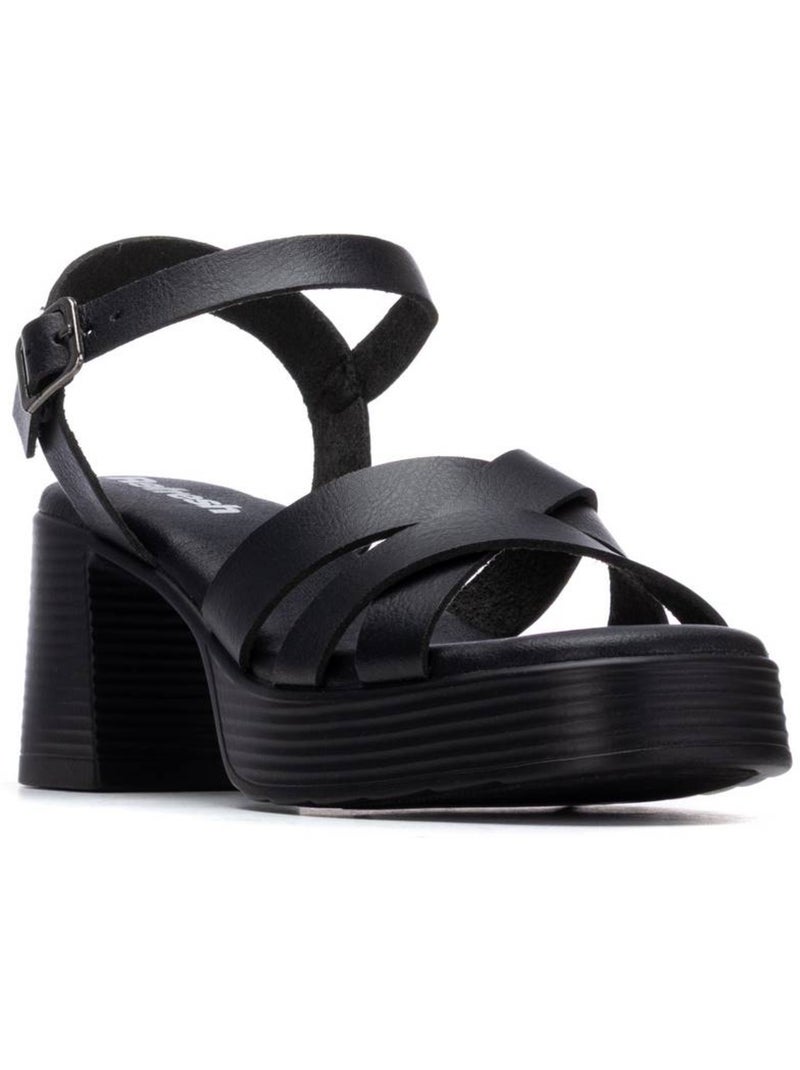 Sandales à talon femme Noir - Kiabi