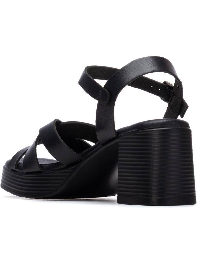 Sandales à talon femme Noir - Kiabi