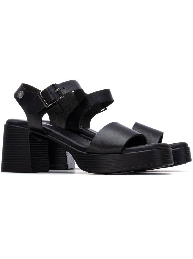 Sandales à talon femme Noir - Kiabi
