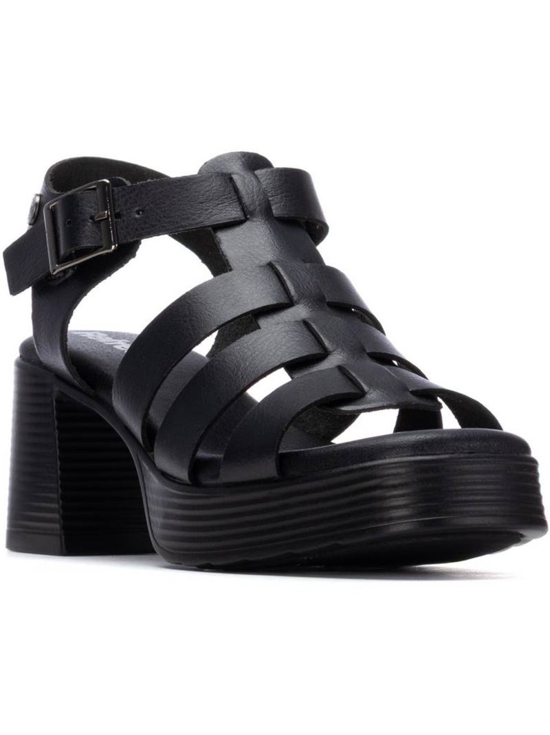 Sandales à talon femme Noir - Kiabi