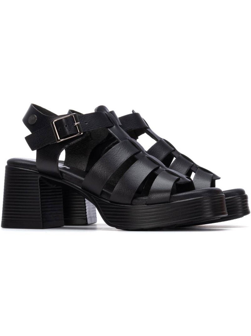 Sandales à talon femme Noir - Kiabi