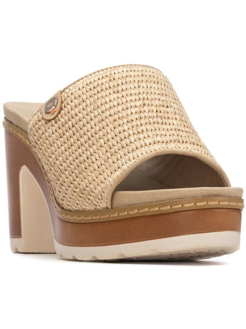 Sandales à talon femme Taupe - Kiabi
