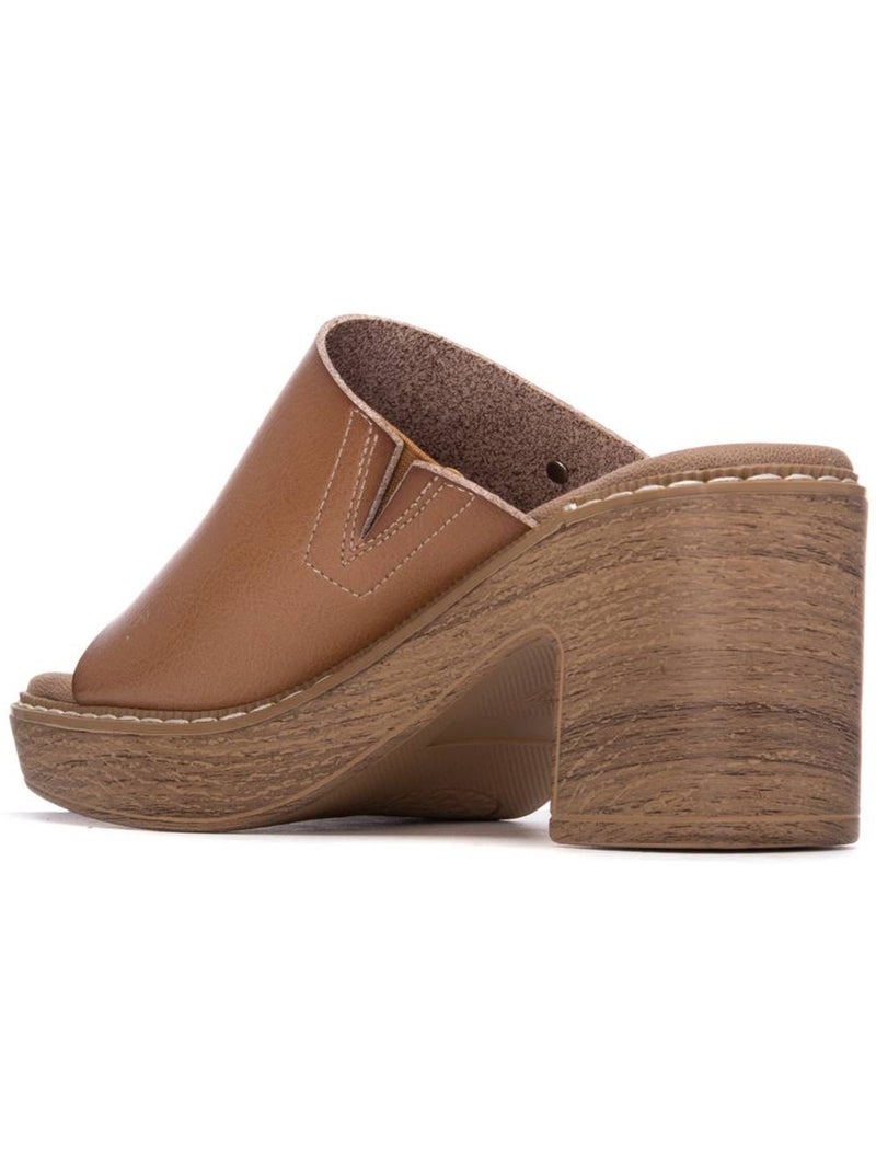 Sandales à talon femme Taupe - Kiabi