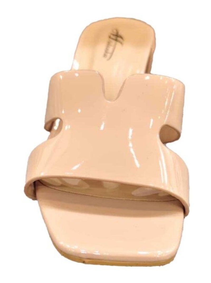 Sandales à talon Kebello Beige - Kiabi