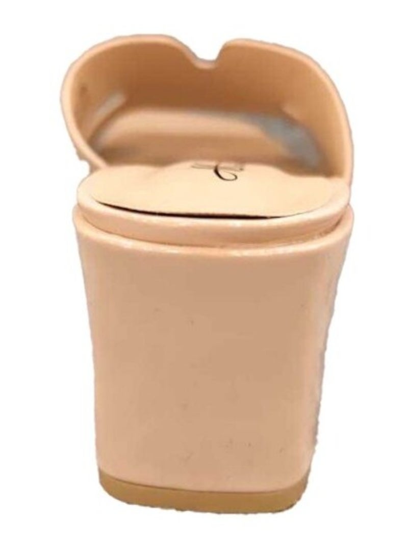 Sandales à talon Kebello Beige - Kiabi