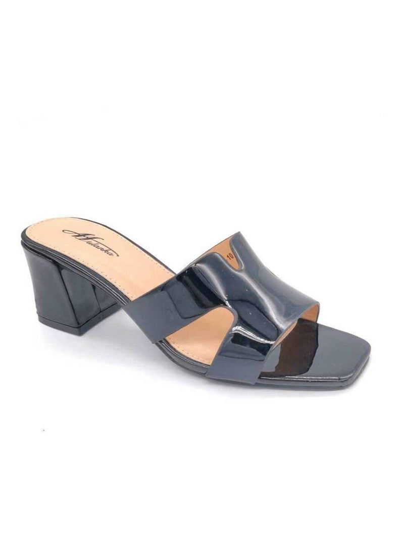 Sandales à talon Kebello Noir Noir - Kiabi