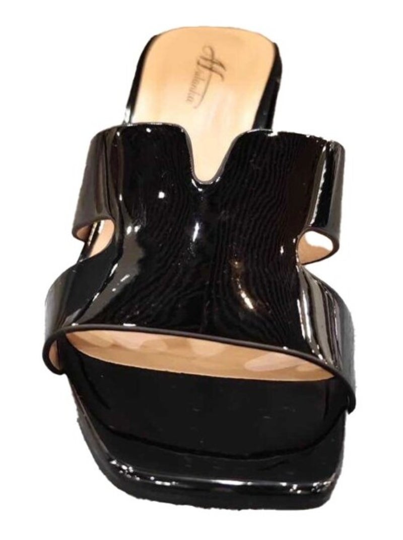 Sandales à talon Kebello Noir Noir - Kiabi