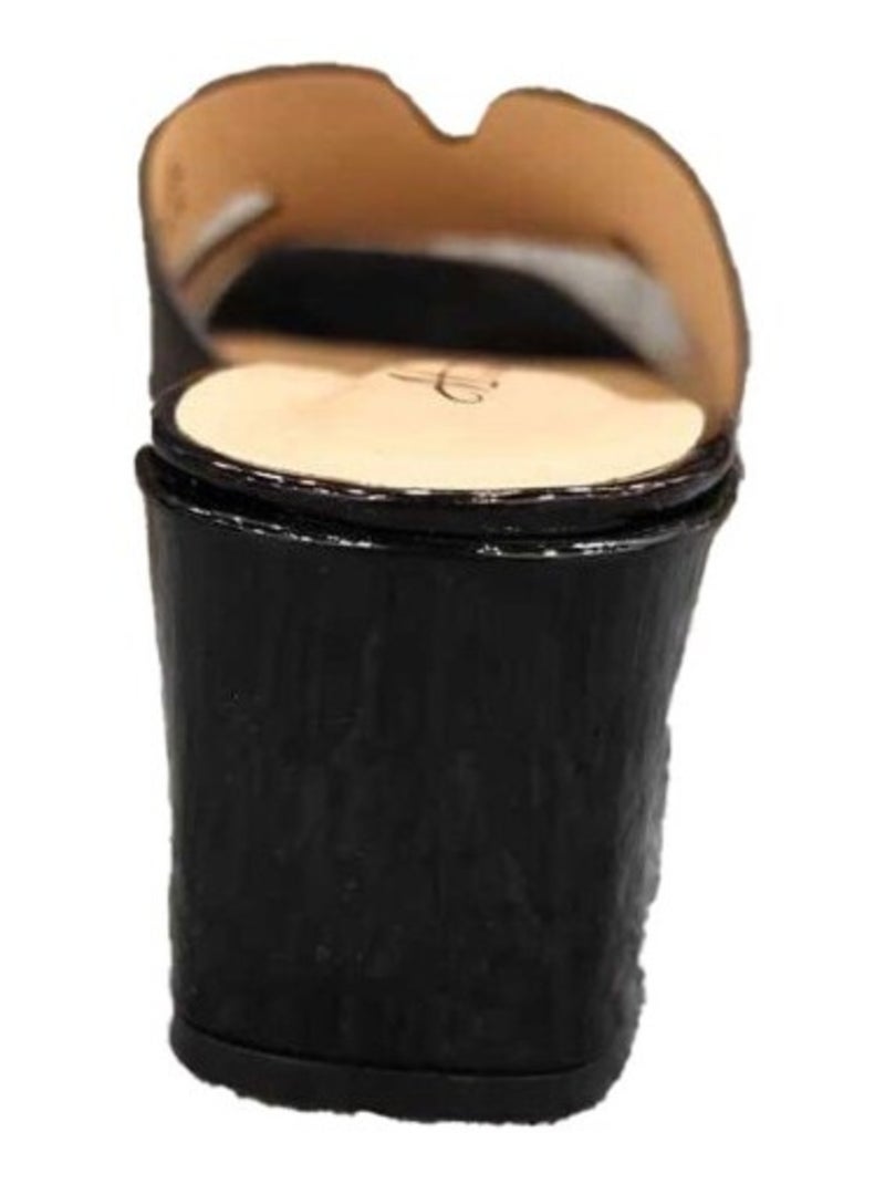 Sandales à talon Kebello Noir Noir - Kiabi