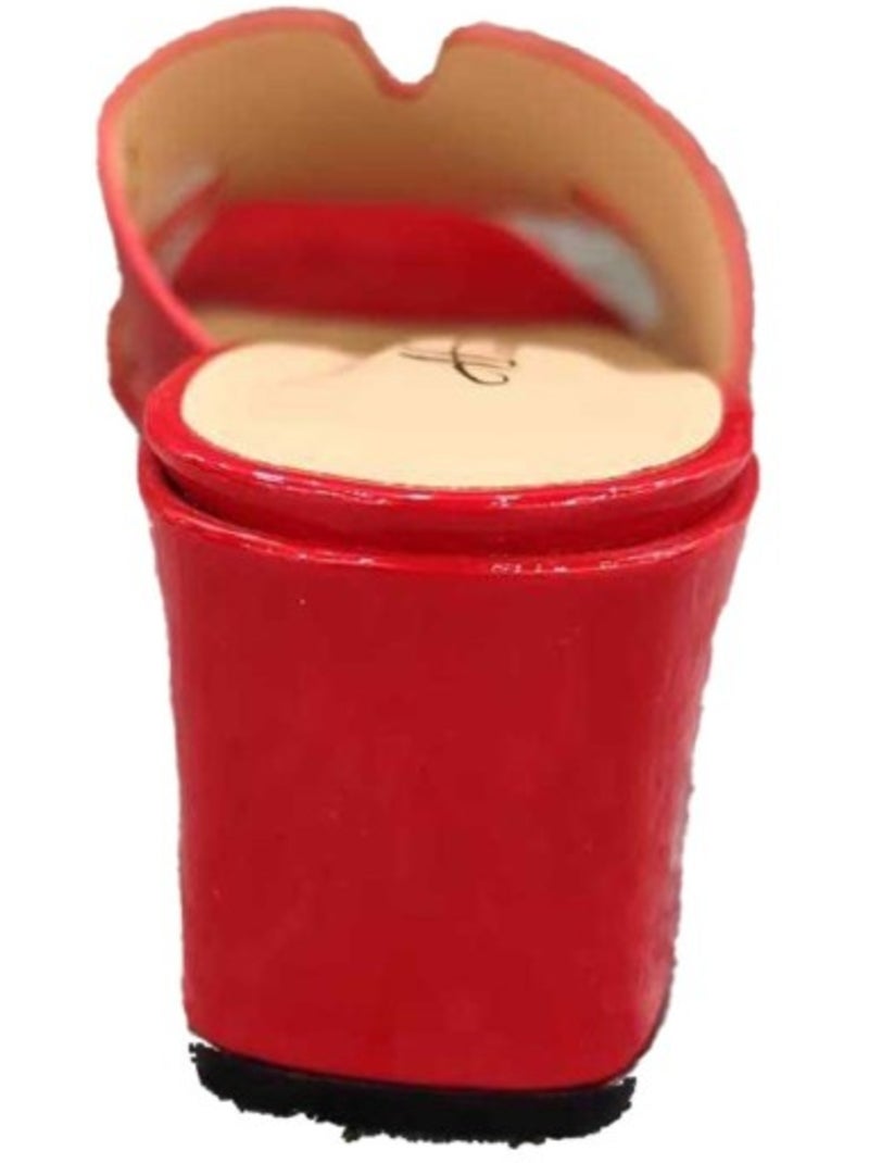 Sandales à talon Kebello Rouge - Kiabi