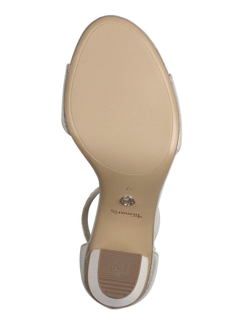 Sandales à Talon Tamaris Beige - Kiabi