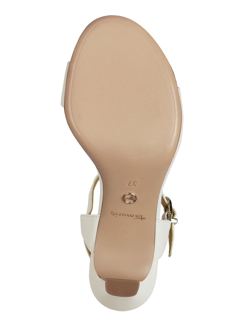 Sandales à Talon Tamaris Blanc - Kiabi