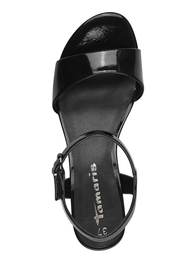 Sandales à Talon Tamaris Noir - Kiabi
