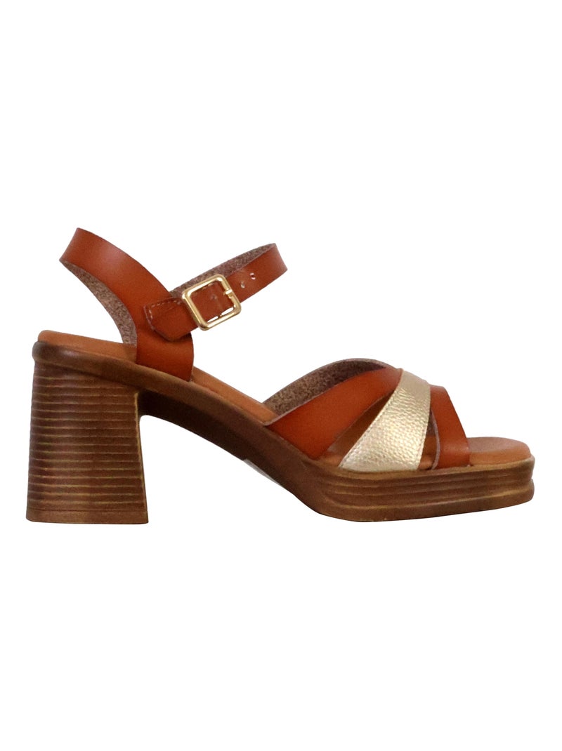 Sandales à Talon The Divine Factor Camel - Kiabi