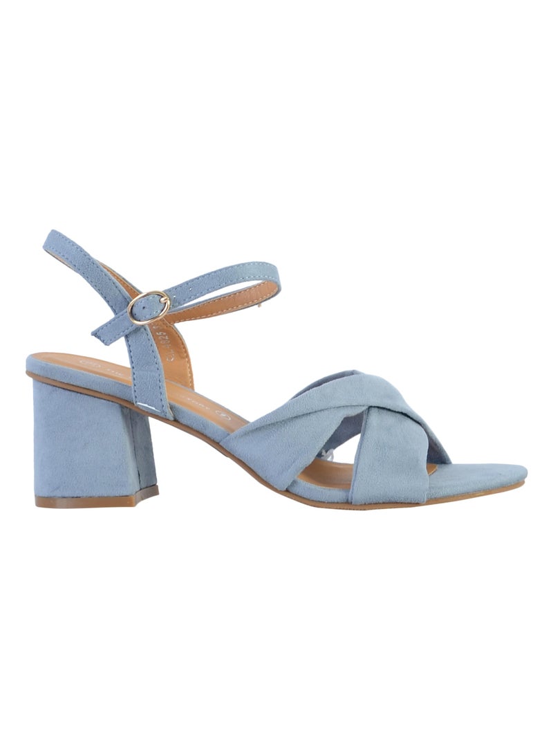 Sandales à Talon The Divine Factory Bleu - Kiabi