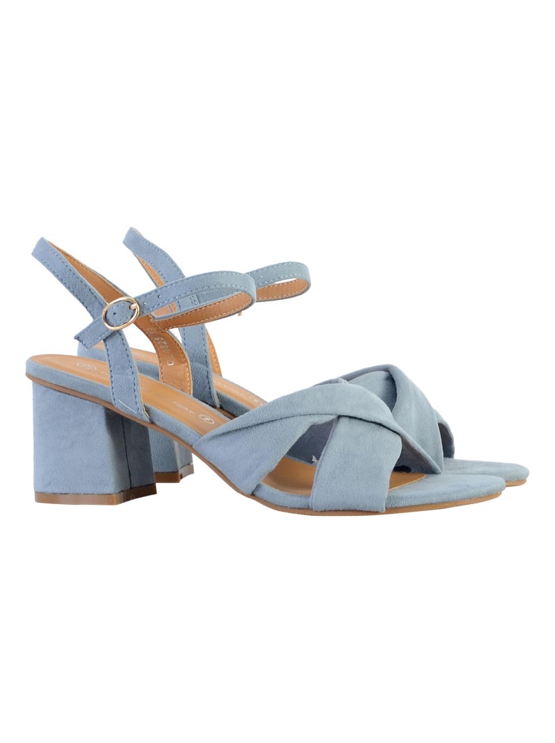 Sandales à Talon The Divine Factory Bleu - Kiabi
