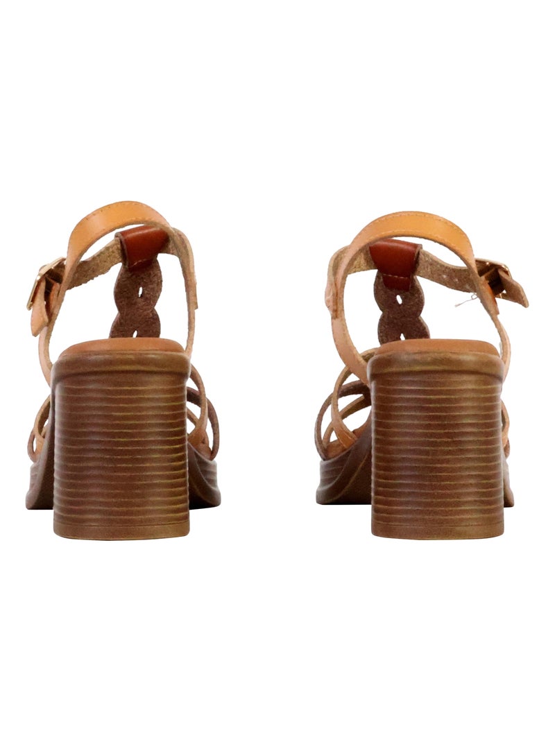 Sandales à Talon The Divine Factory Camel - Kiabi