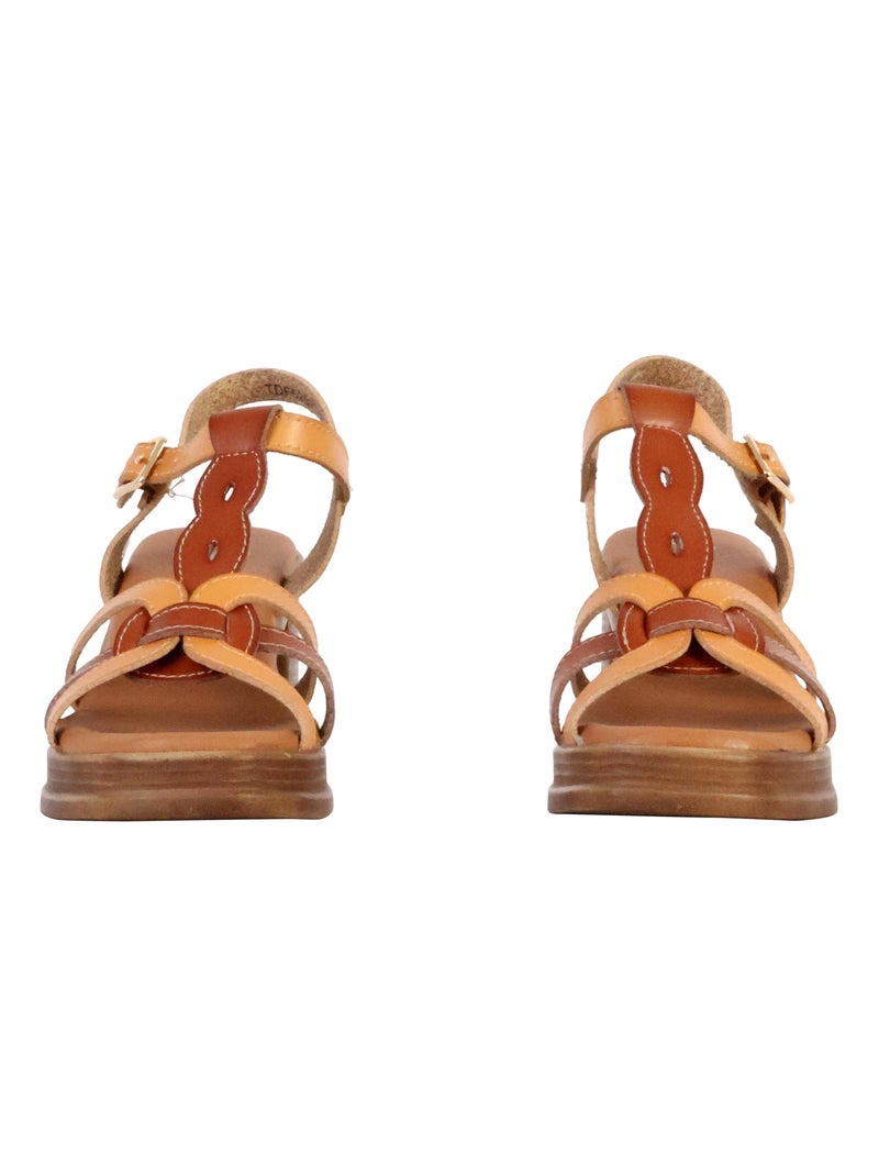 Sandales à Talon The Divine Factory Camel - Kiabi