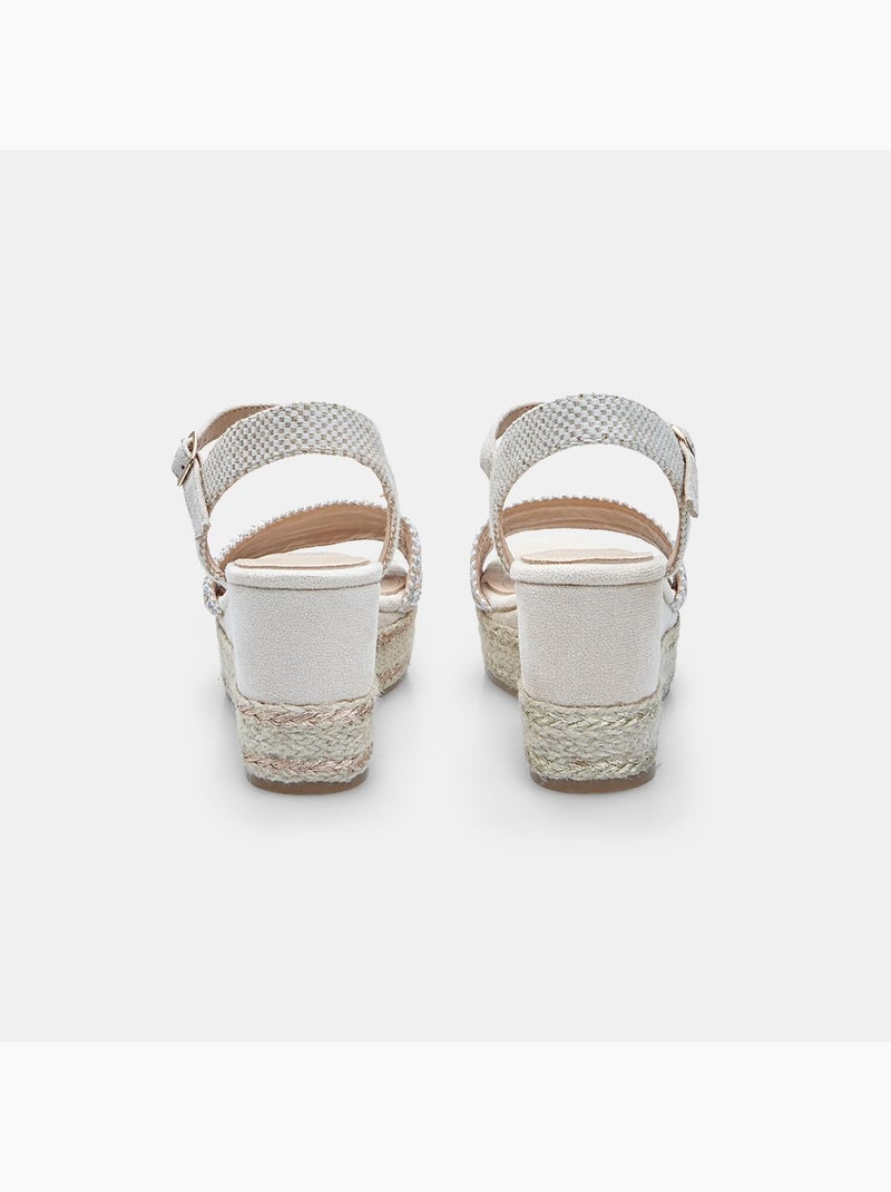 Sandales à talons compensés BATA Beige - Kiabi