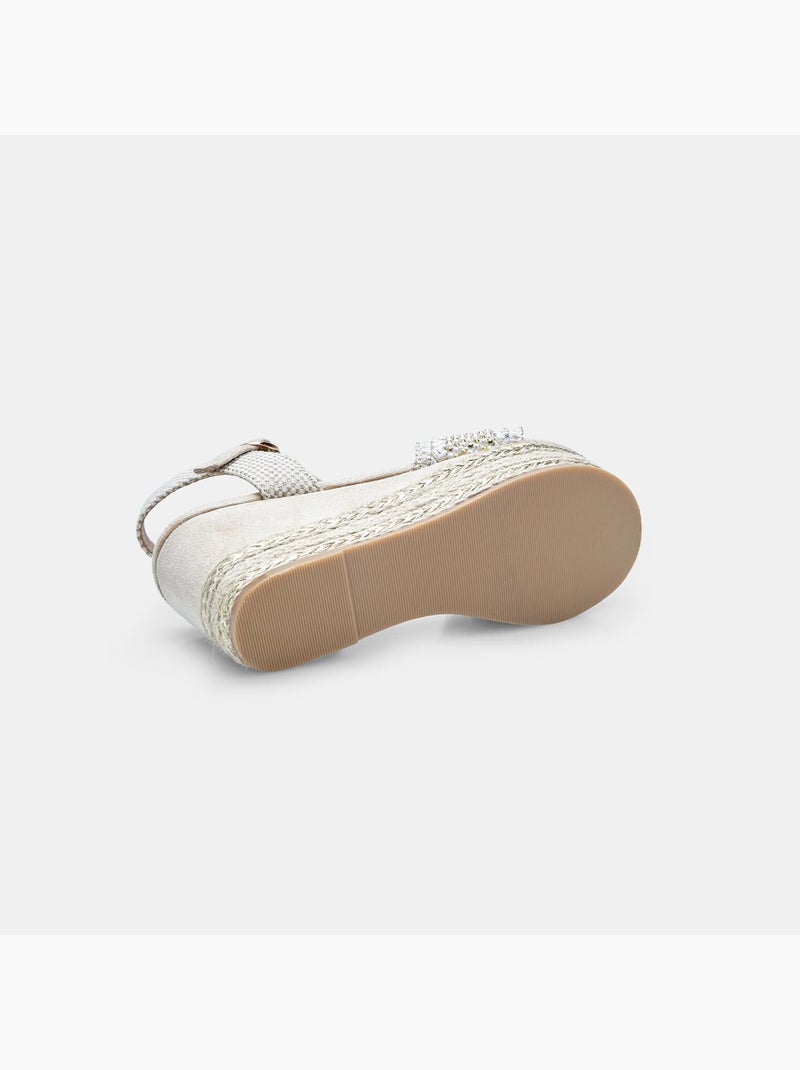 Sandales à talons compensés BATA Beige - Kiabi