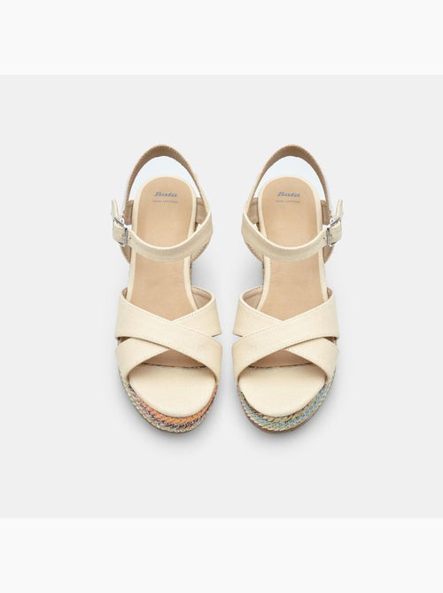 Sandales à talons compensés BATA - Kiabi