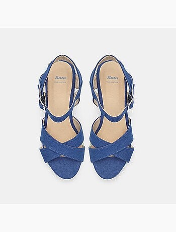 Sandales à talons compensés BATA