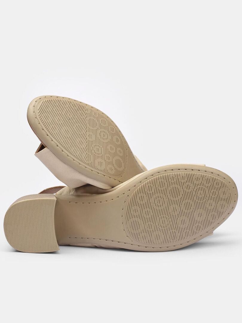 Sandales à Talons Steve Madden 'Dancr' - Cuir Beige, Taille 8.5 US, Neuves Dans Boîte