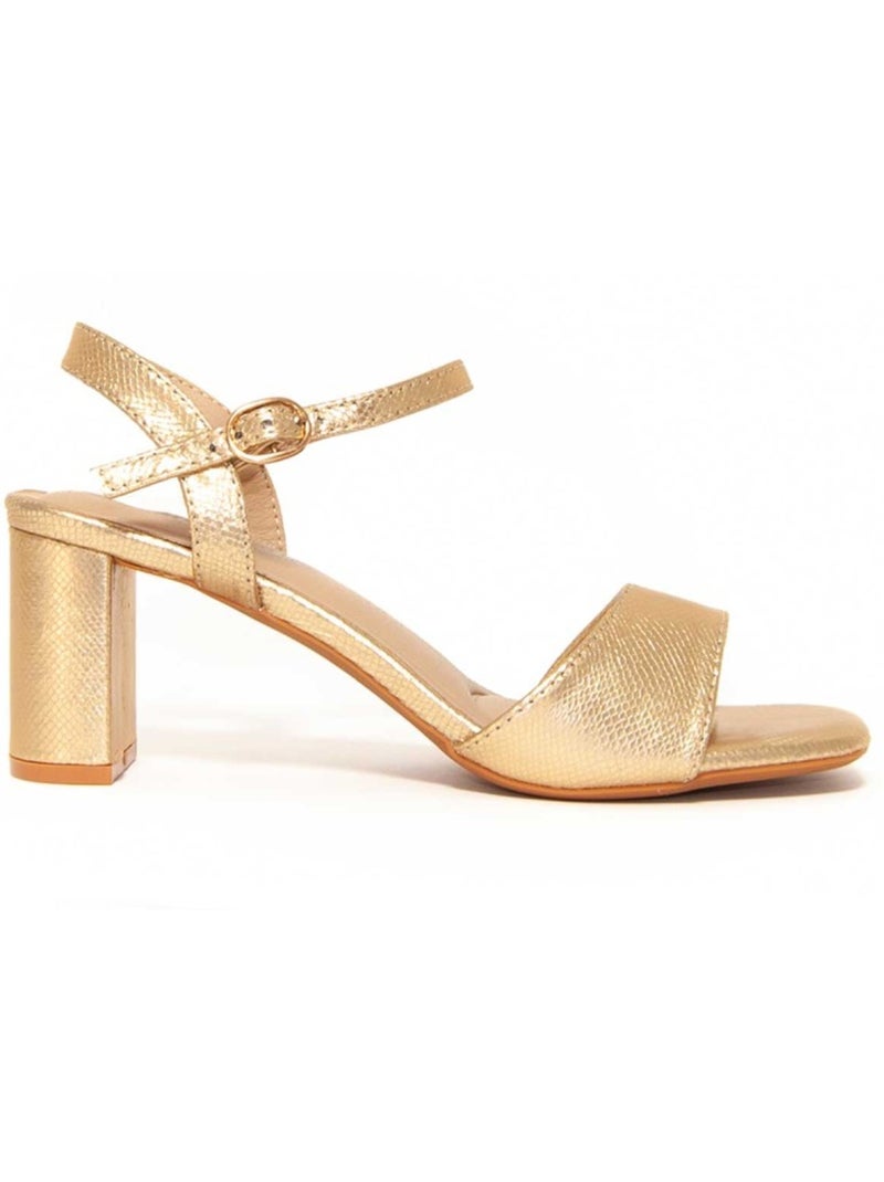 Sandales à Talons Matériel Synthétique Montevita Doré/or - Kiabi