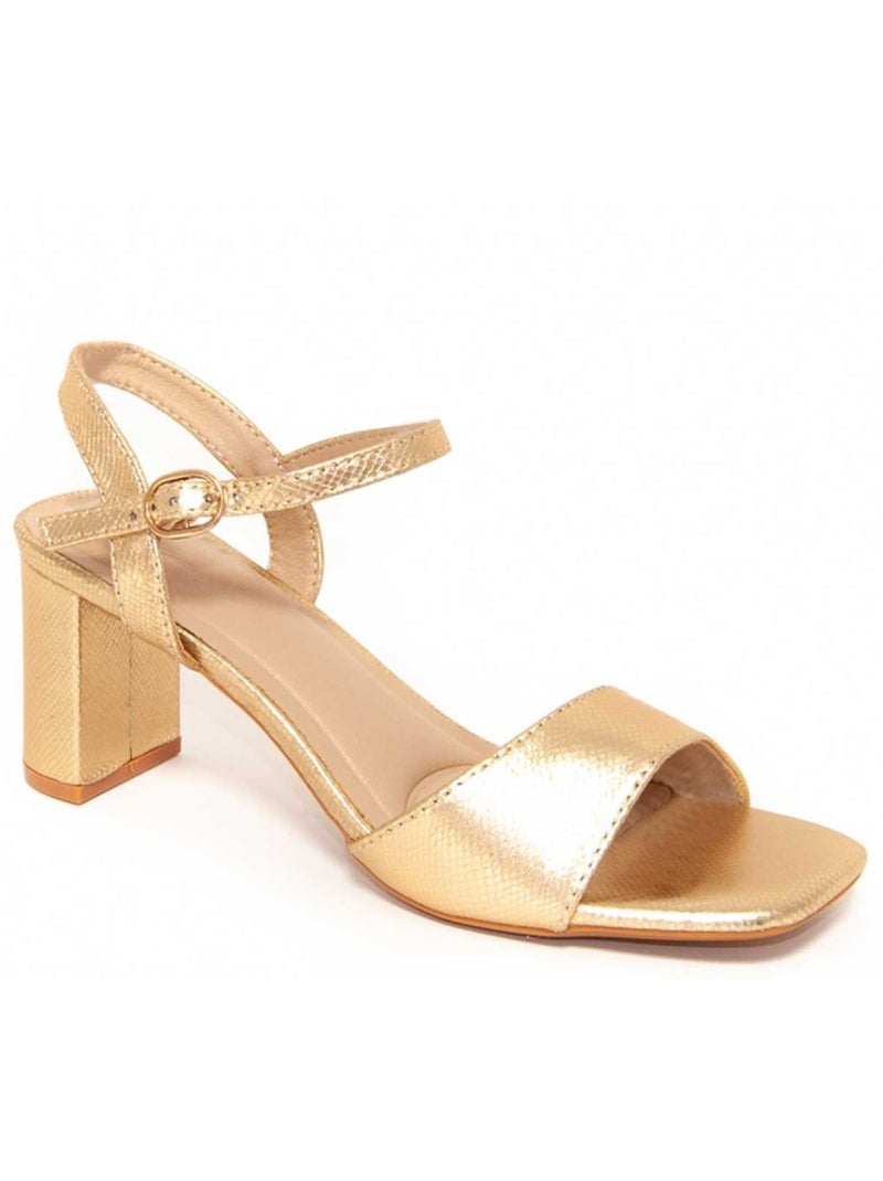 Sandales à Talons Matériel Synthétique Montevita Doré/or - Kiabi