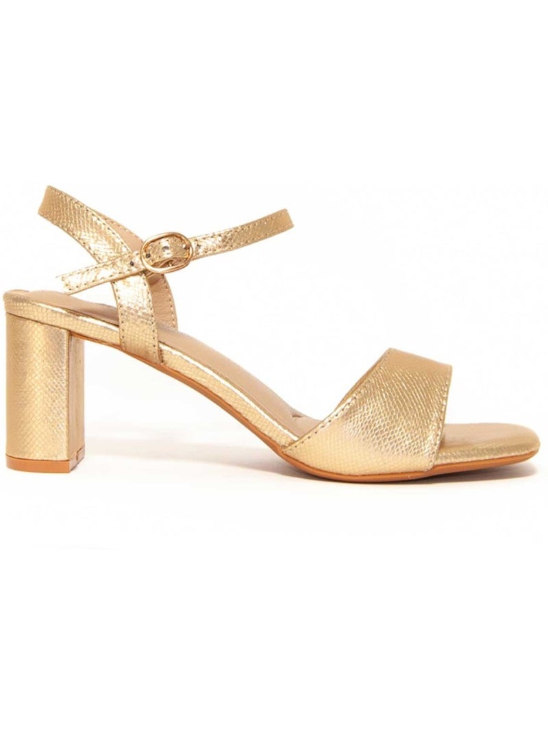 Sandales à Talons Matériel Synthétique Montevita Doré/or - Kiabi