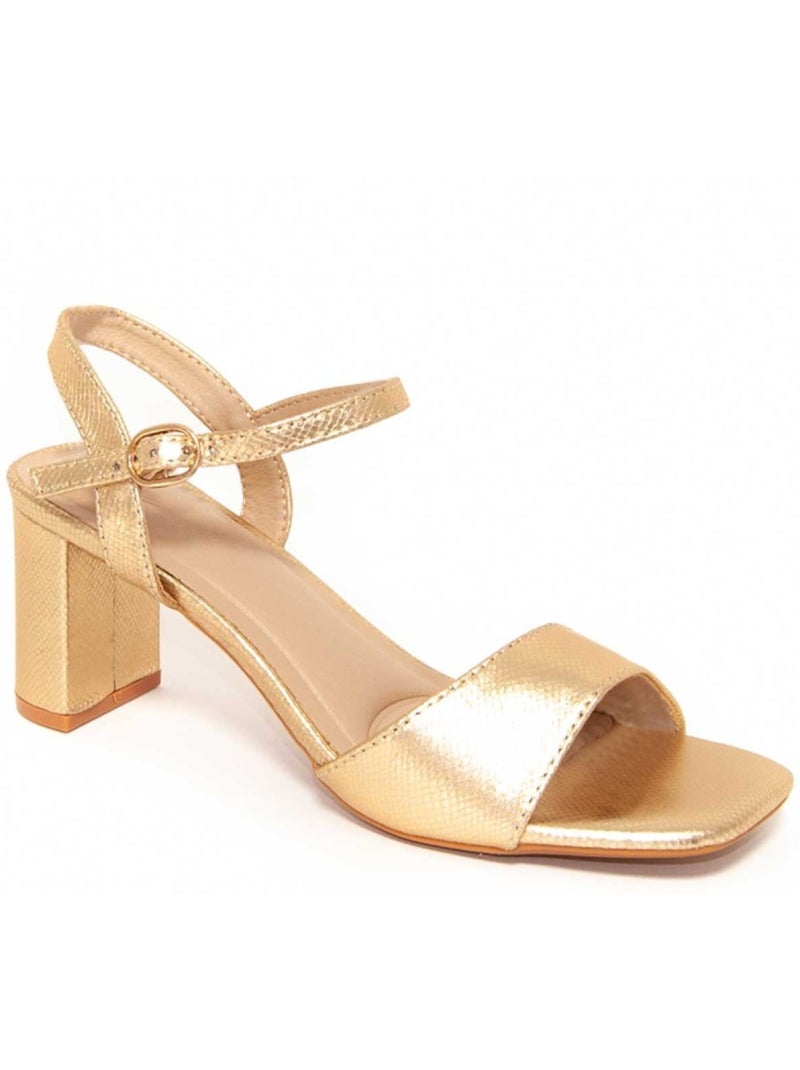 Sandales à Talons Matériel Synthétique Montevita Doré/or - Kiabi