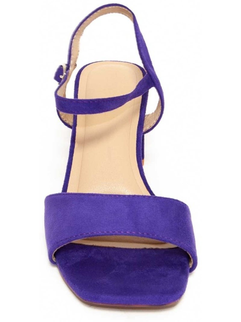 Sandales à Talons Matériel Synthétique Montevita Violet - Kiabi