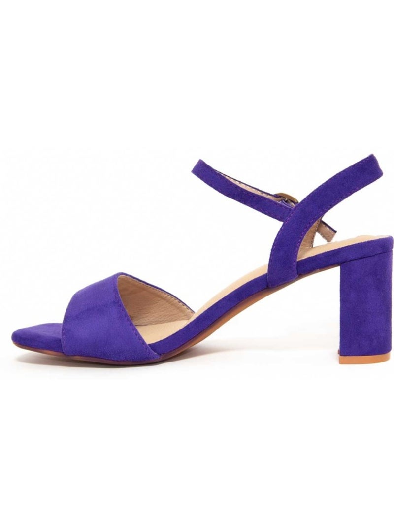 Sandales à Talons Matériel Synthétique Montevita Violet - Kiabi