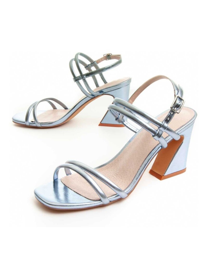 Sandales à talons MONTEVITA Sanndal13 Argent - Kiabi