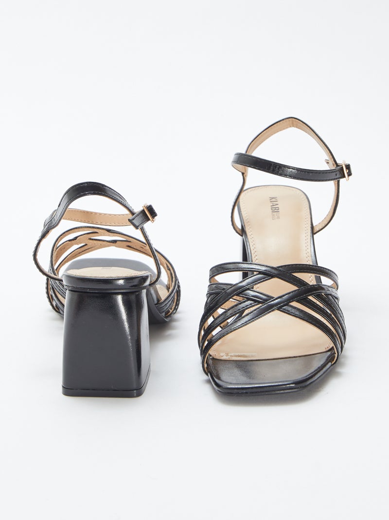 Sandales à talons NOIR - Kiabi