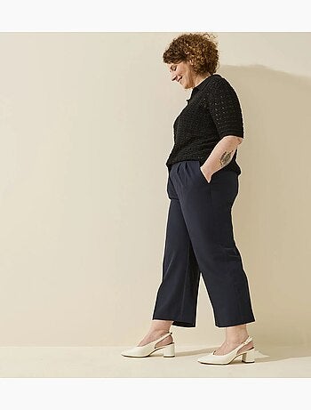 Sandales à talons réglables à bout large, modèle H - Lea