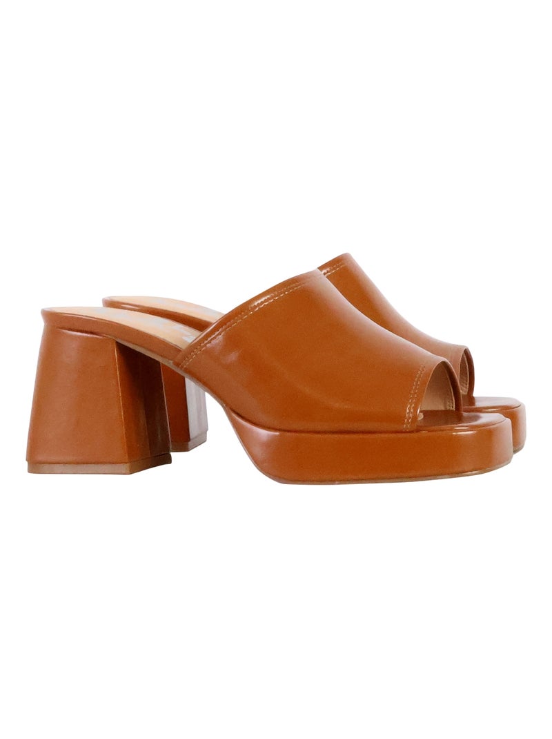 Sandales à Talons The Divine Factory Marylin Camel - Kiabi
