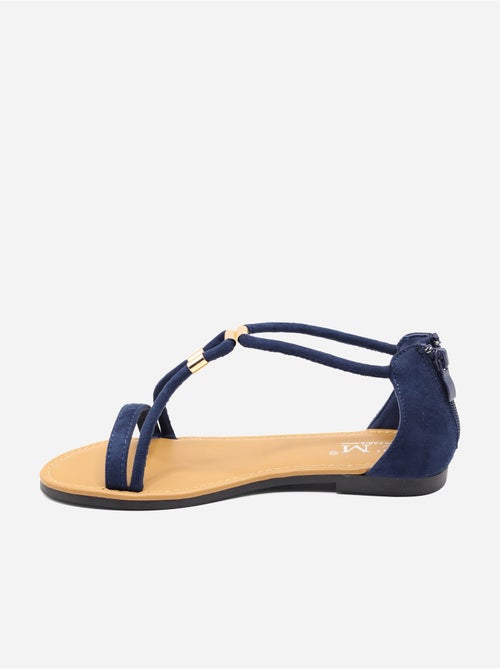 Sandales à zip - C M - Kiabi