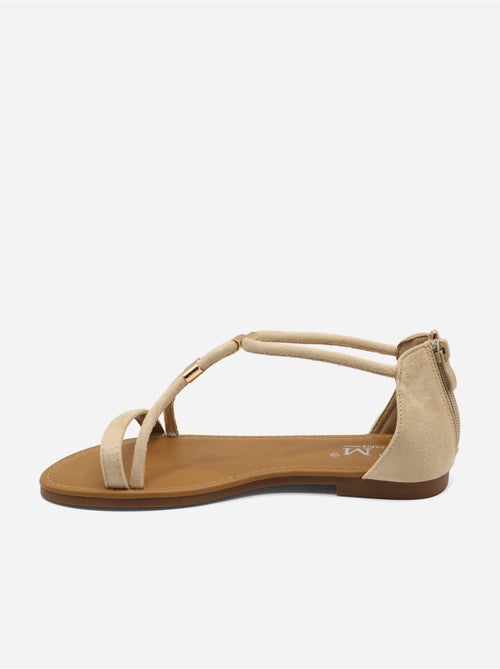 Sandales à zip - C M - Kiabi
