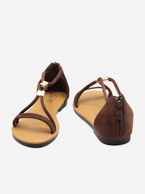 Sandales à zip - C M - Kiabi