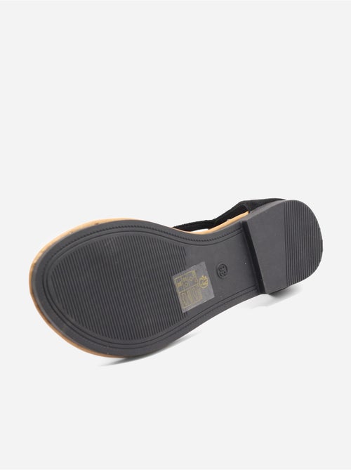 Sandales à zip - C M - Kiabi