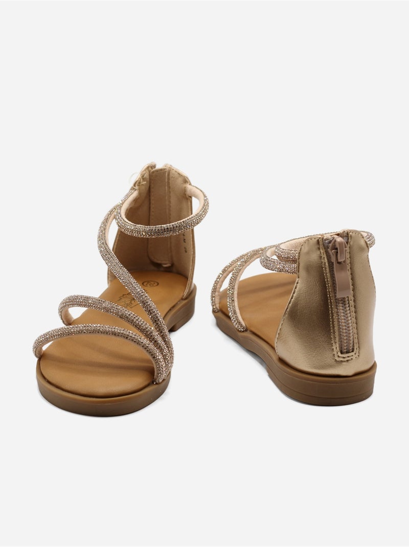 Sandales à zip - Doremi Champagne - Kiabi