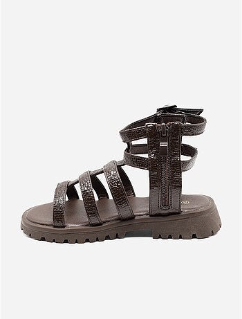 Sandales à zip