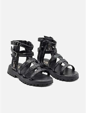 Sandales à zip