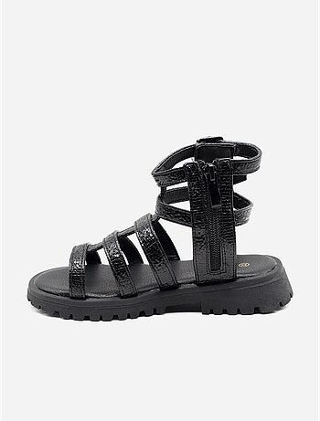 Sandales à zip