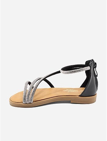 Sandales à zip