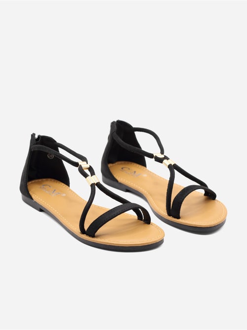 Sandales à zip - Kiabi